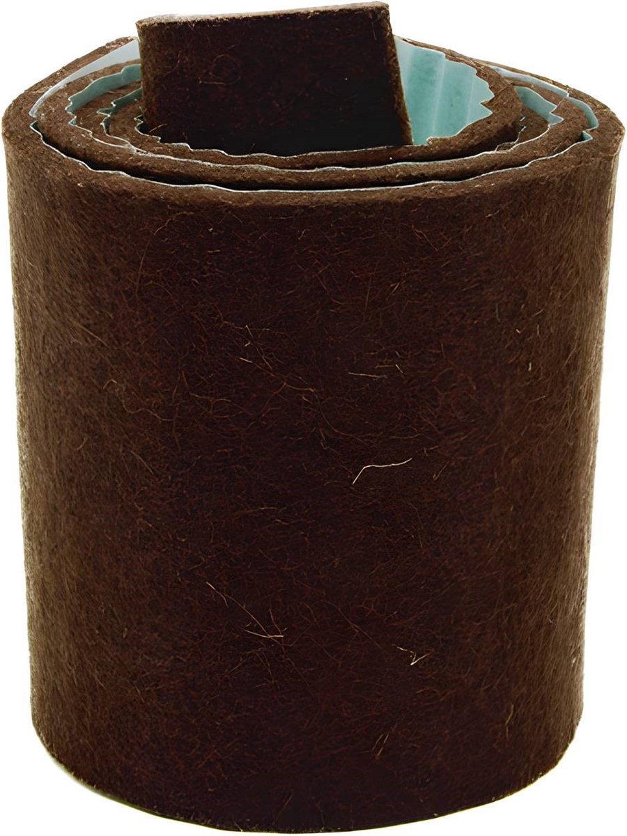 Zelfklevende viltstrook bruin synthetisch 10 × 100 cm
